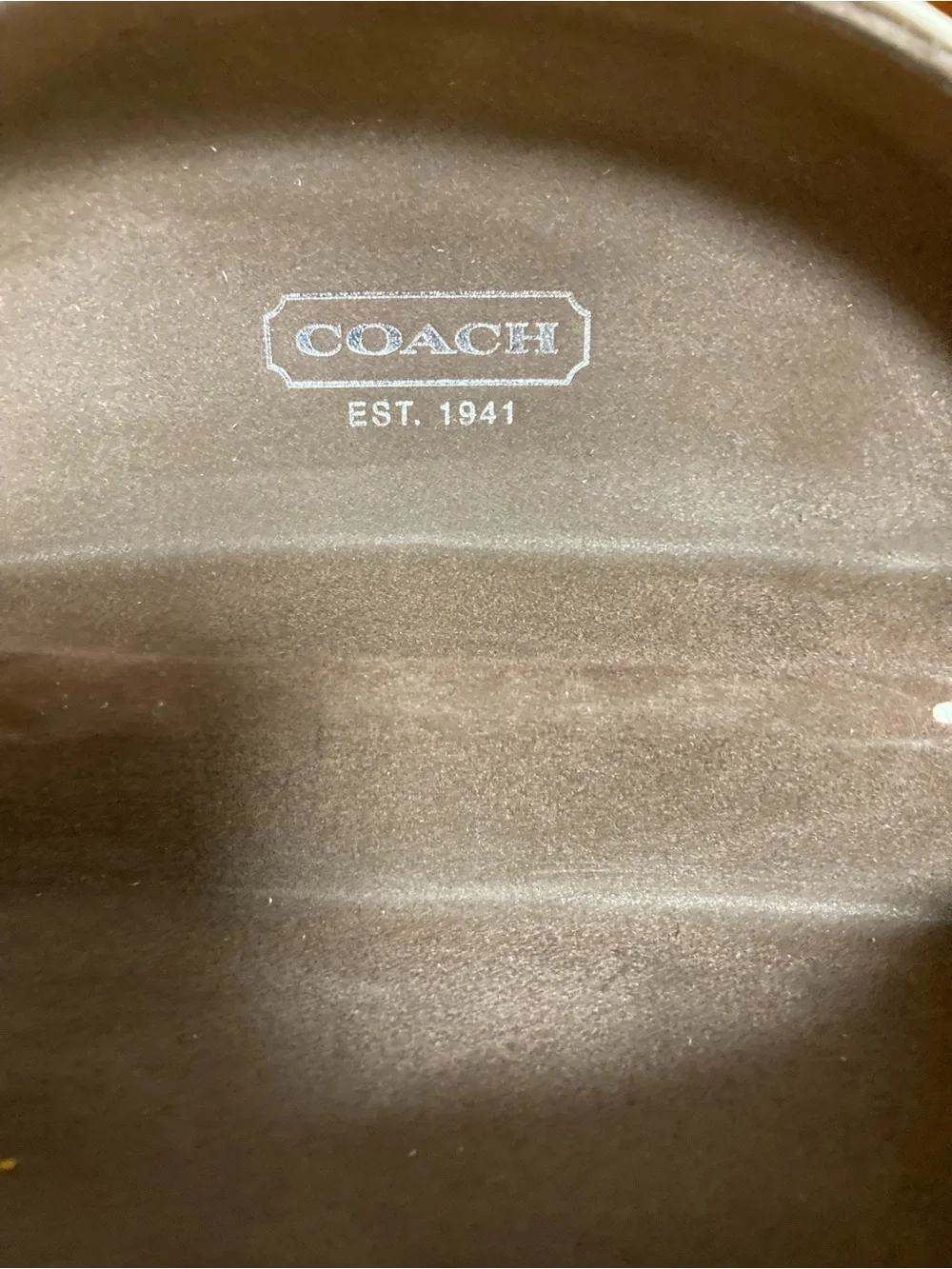 Coach Hard Clam Shell Style Glasses Case EUC